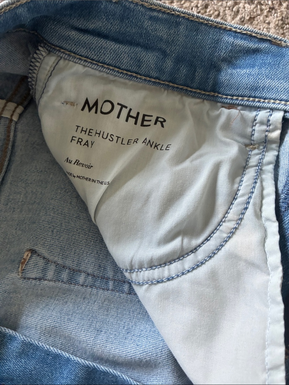 MOTHER The Hustler Ankle Fray Jeans - Picture 5 of 7